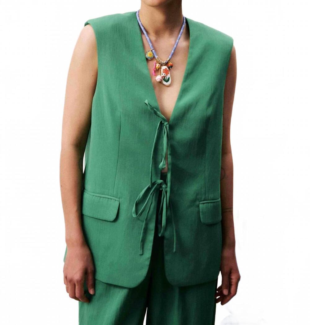NEW FRNCH women's atkins blazer in green